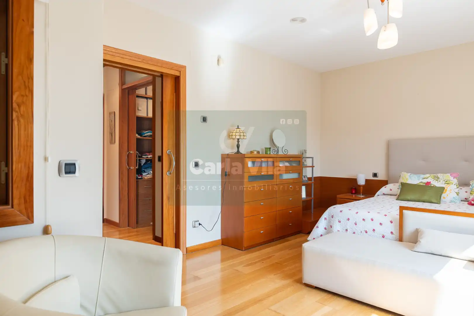 Bedroom of Houses for sale in Outeiro de Rei  with Heating, Private garden and Parquet flooring
