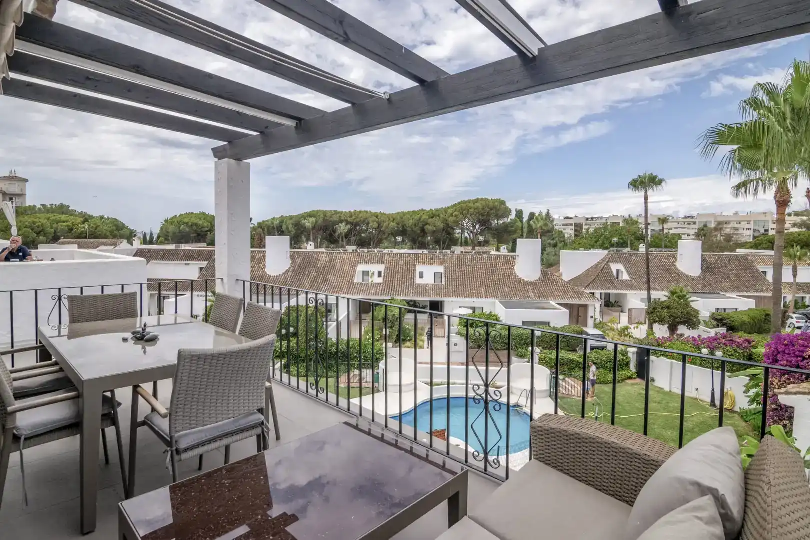 Terrassa de Dúplex en venda en Marbella amb Aire condicionat, Piscina i Balcó