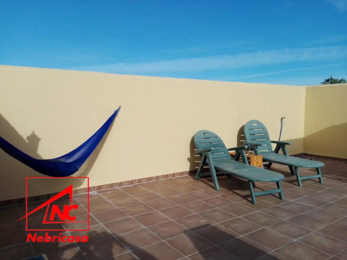 Terrasse von Wohnung zur Miete in Rota mit Terrasse, Schwimmbad und Möbliert