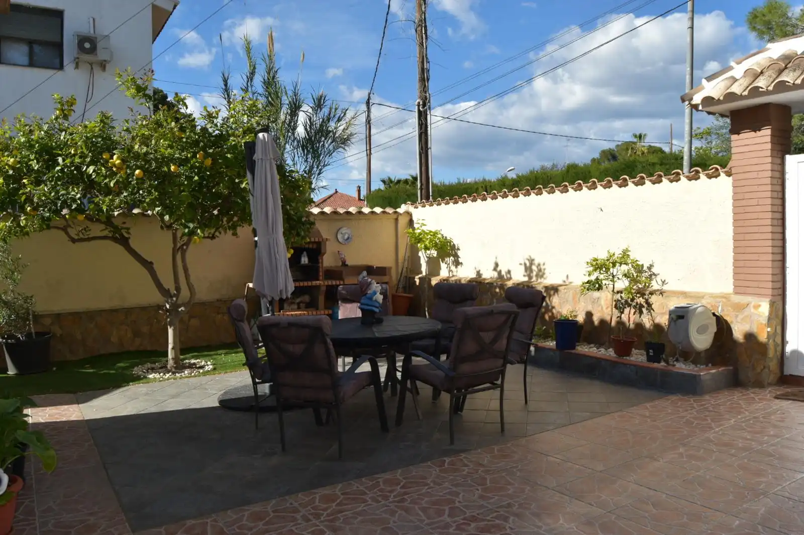 Terrace of Detached homes for sale in L'Eliana  with Air Conditioner, Heating and Private garden