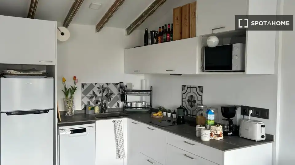 Küche von Wohnungen zur untervermieten in Villajoyosa / La Vila Joiosa mit Klimaanlage, Terrasse und Möbliert