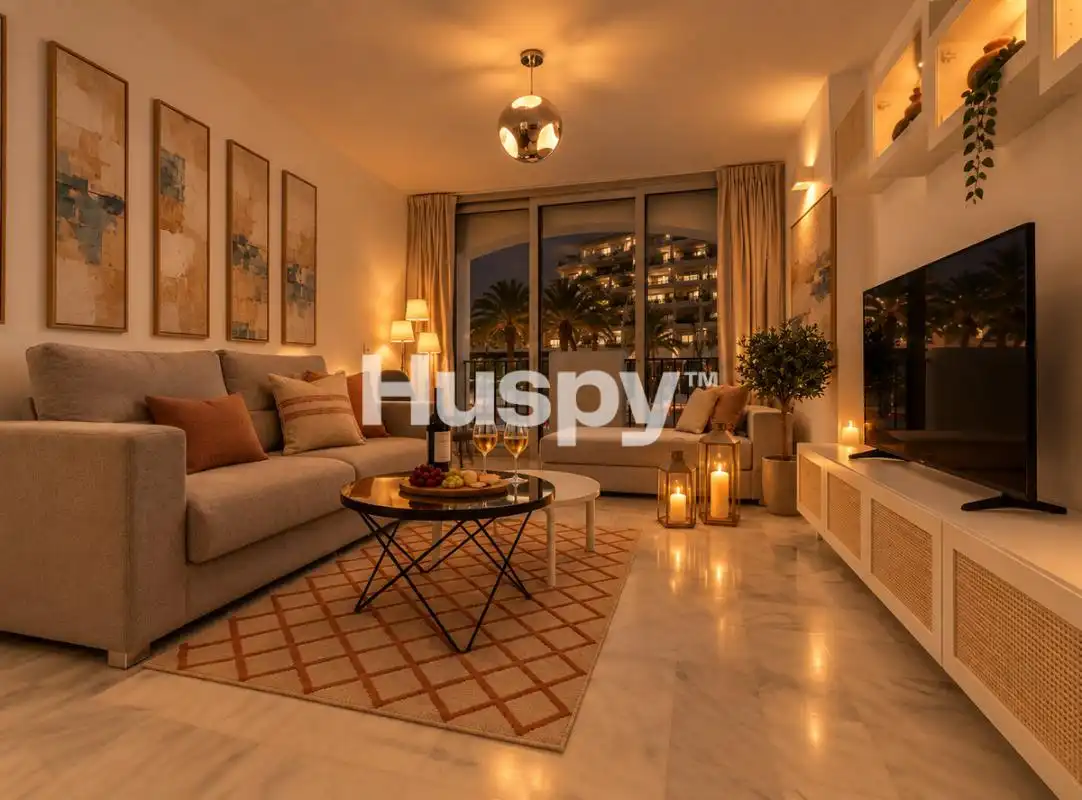 Living room of Flat for sale in Nueva Andalucía