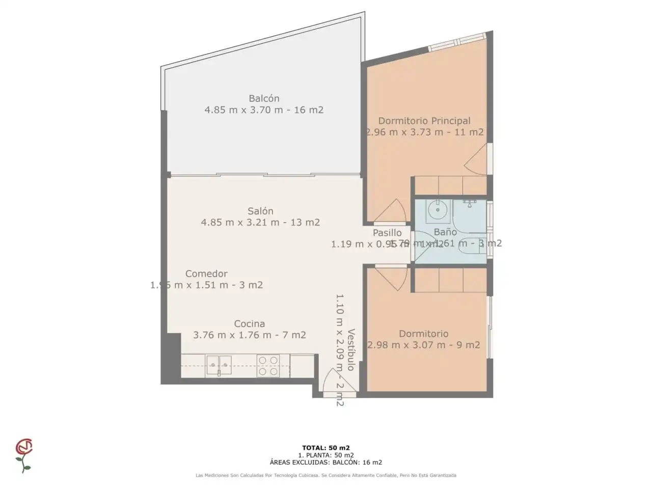 Appartement compact avec ascenseur à vendre à Avenida Papa Luna, imagen 19