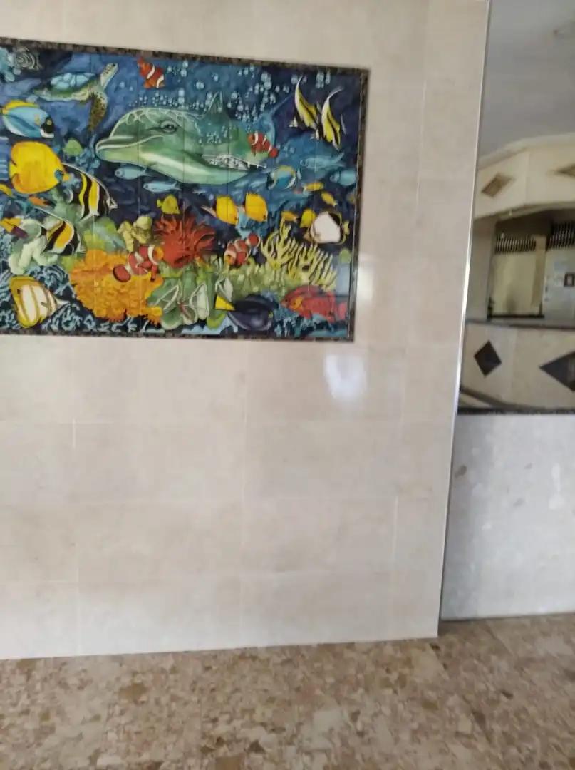 Badezimmer von Wohnung zur Miete in Benalmádena mit Klimaanlage, Möbliert und Gemeinschaftspool