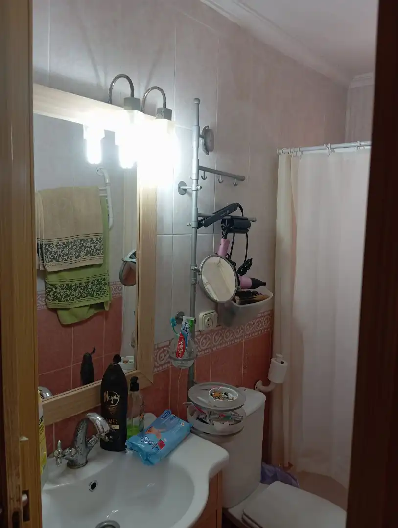 Bathroom of Flat for sale in Sevilla  with Air Conditioner, Private garden and Furnished