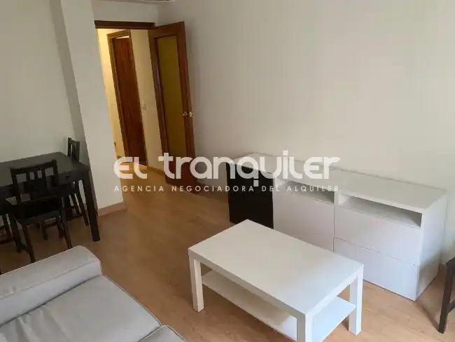 Wohnzimmer von Wohnung zur Miete in Madrid mit Terrasse, Möbliert und Waschmaschine