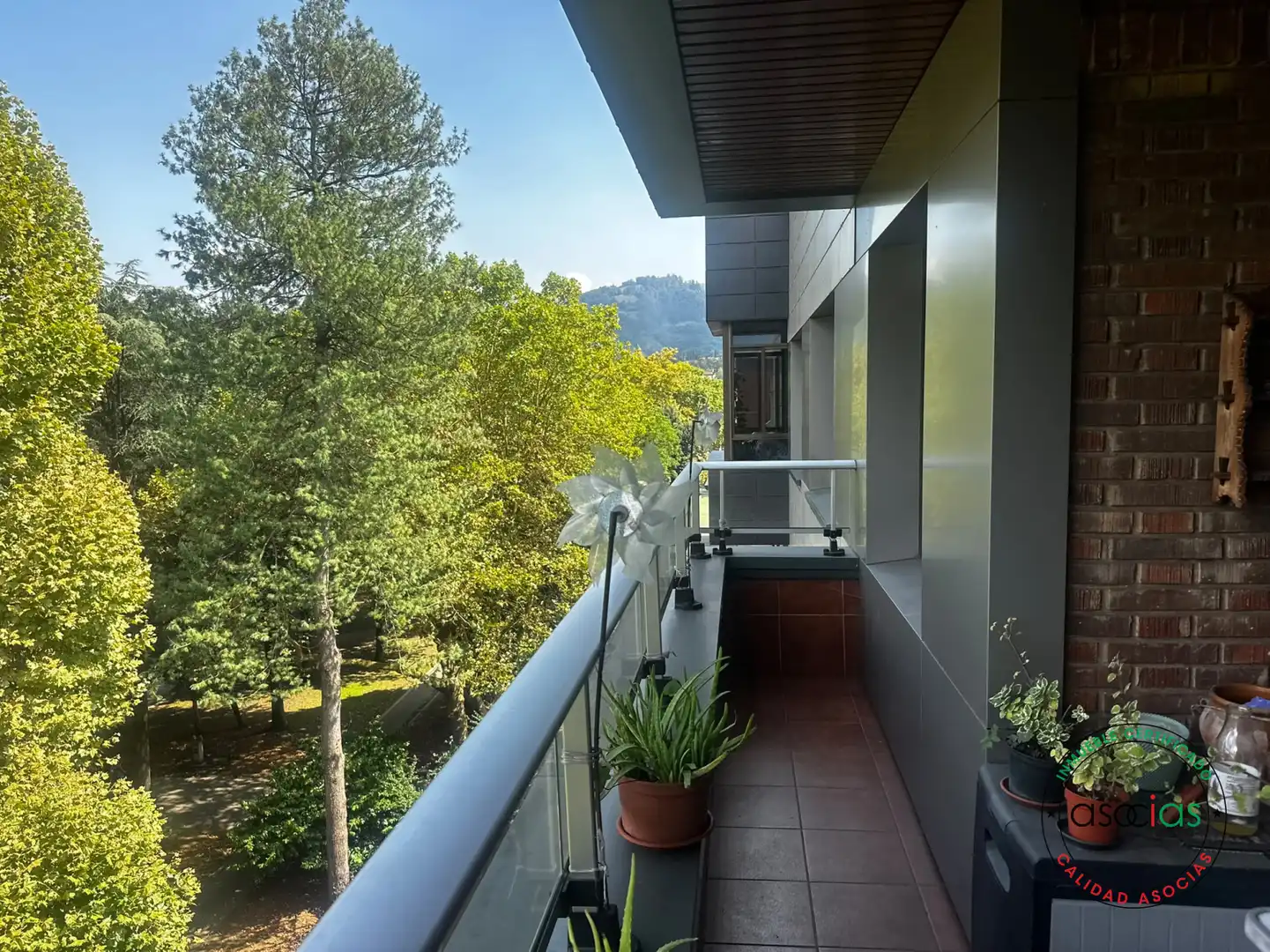 Terrasse von Wohnung zum Verkauf in Langreo mit Heizung, Abstellraum und Balkon