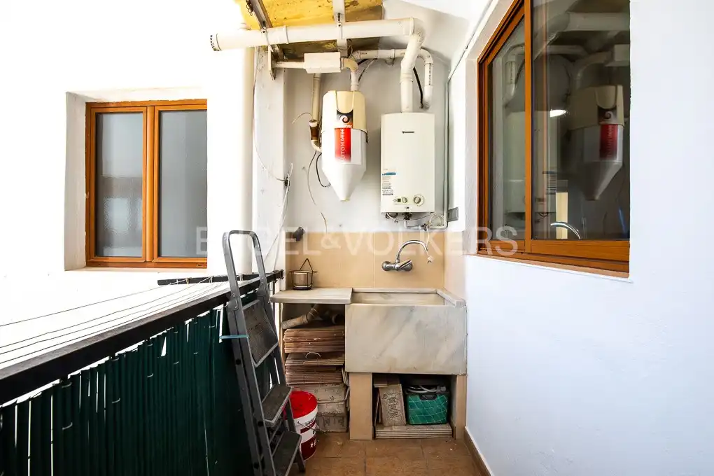 Balcony of Flat for rent in Valencia  with Air Conditioner, Heating and Terrace