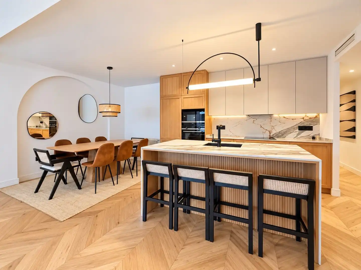 Kitchen of Flat for sale in Barrio de Salamanca