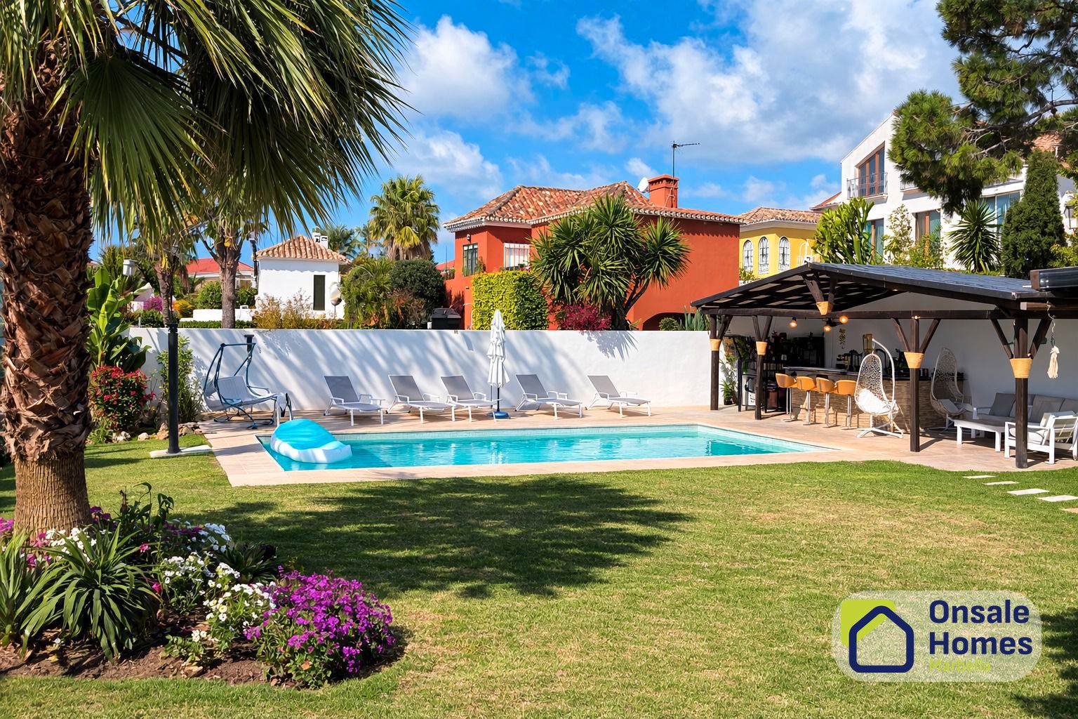 Garden of Houses for rent in Marbella  with Air Conditioner, Private garden and Terrace