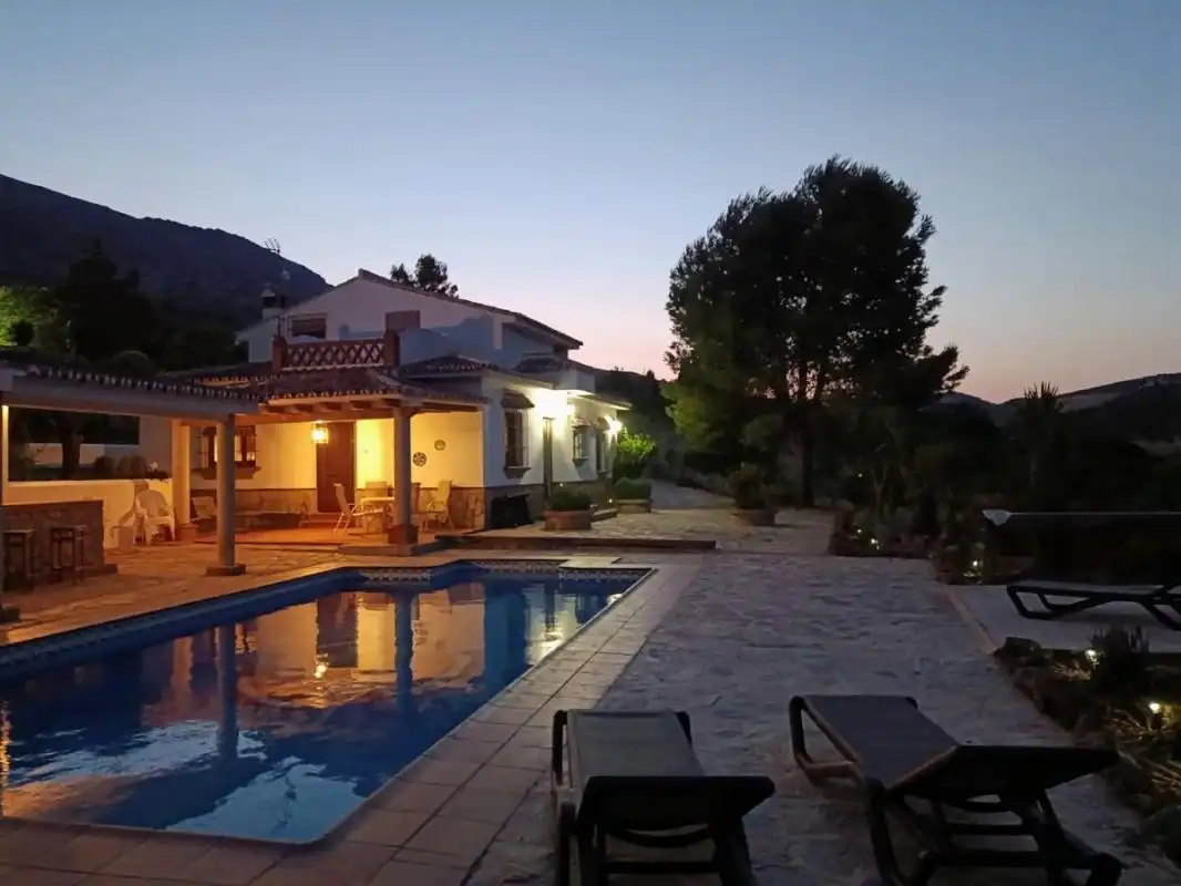 Exterior view of Country homes for rent in Valle de Abdalajís  with Air Conditioner, Heating and Private garden