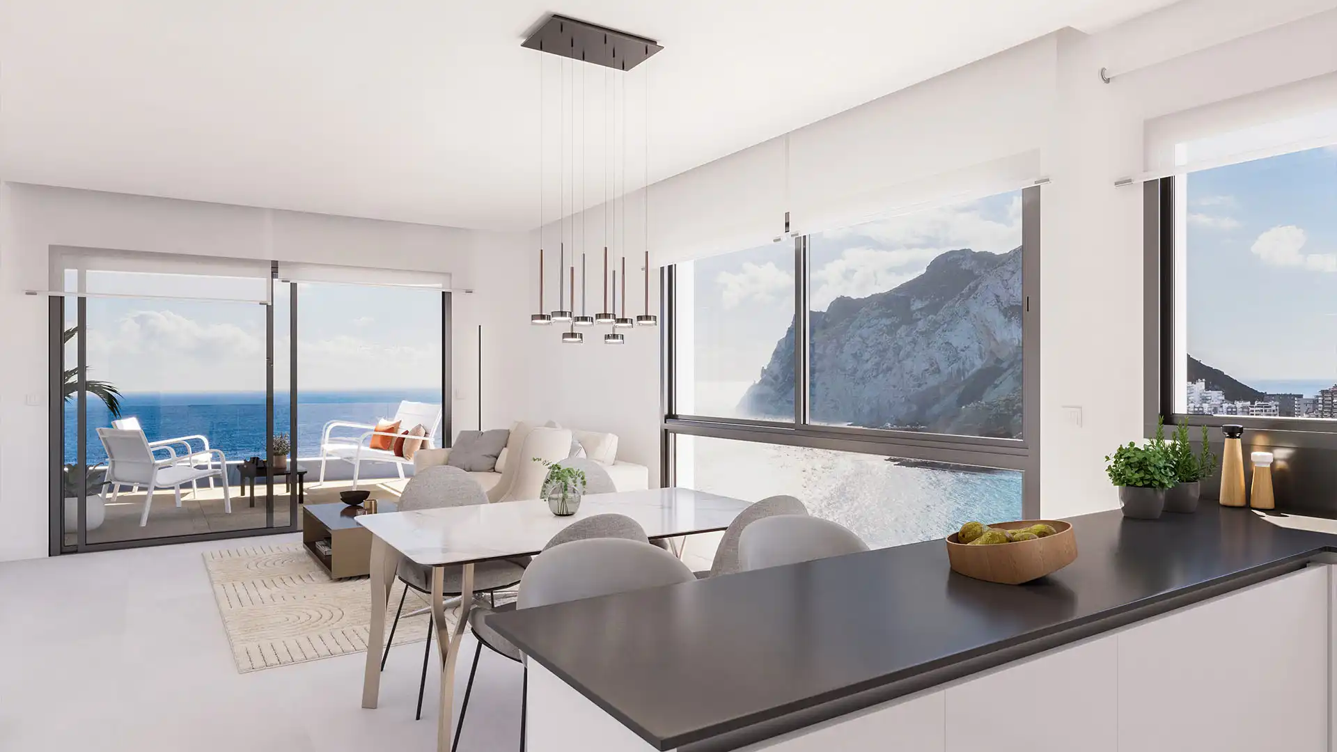 Sala d'estar de Apartament en venda en Calpe / Calp