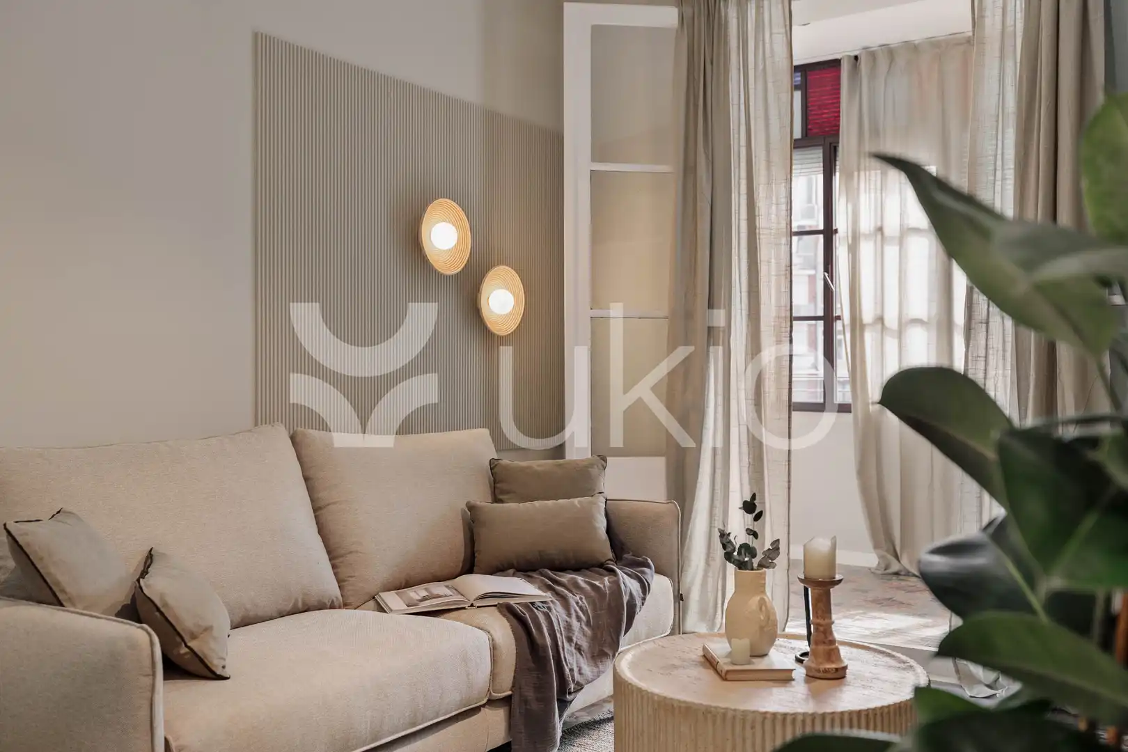 Wohnzimmer von Wohnungen zur Miete in Barcelona mit Klimaanlage, Heizung und Möbliert