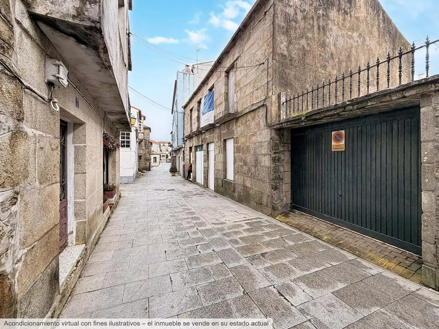 Vista exterior de Casa adosada en venta en Cambados con Aire acondicionado, Calefacción y Terraza