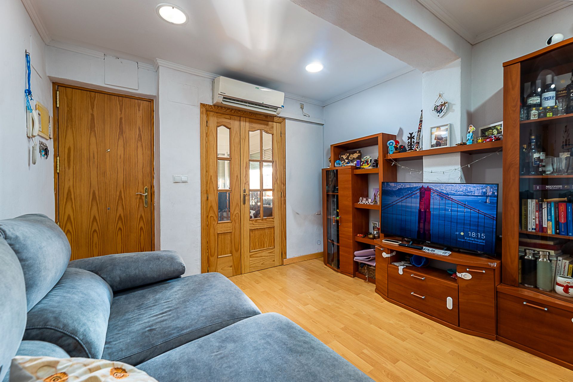 Living room of Attic for sale in  Palma de Mallorca  with Air Conditioner, Parquet flooring and Terrace
