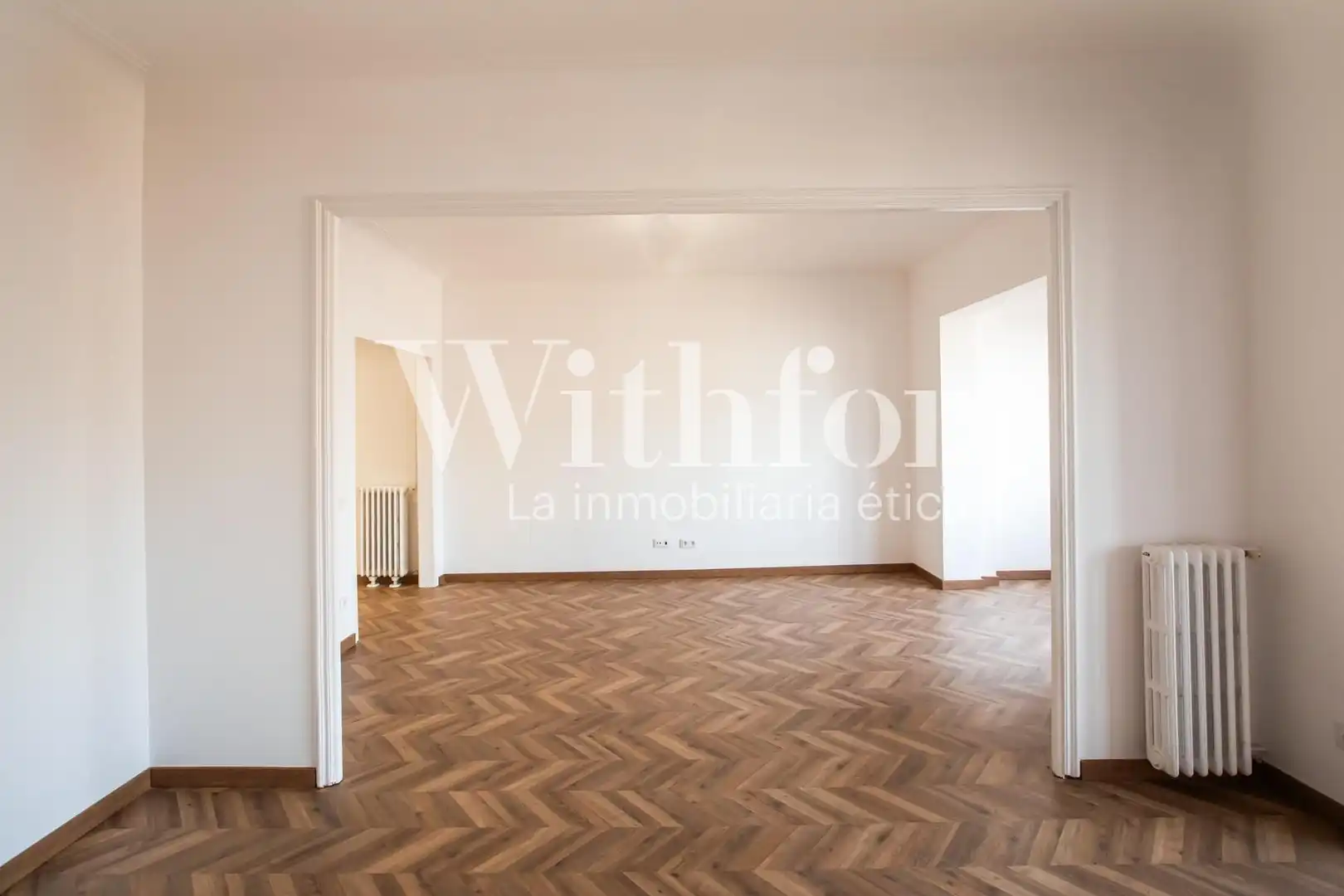 Sala de estar de Piso de alquiler en Barcelona con Aire acondicionado, Calefacción y Parquet