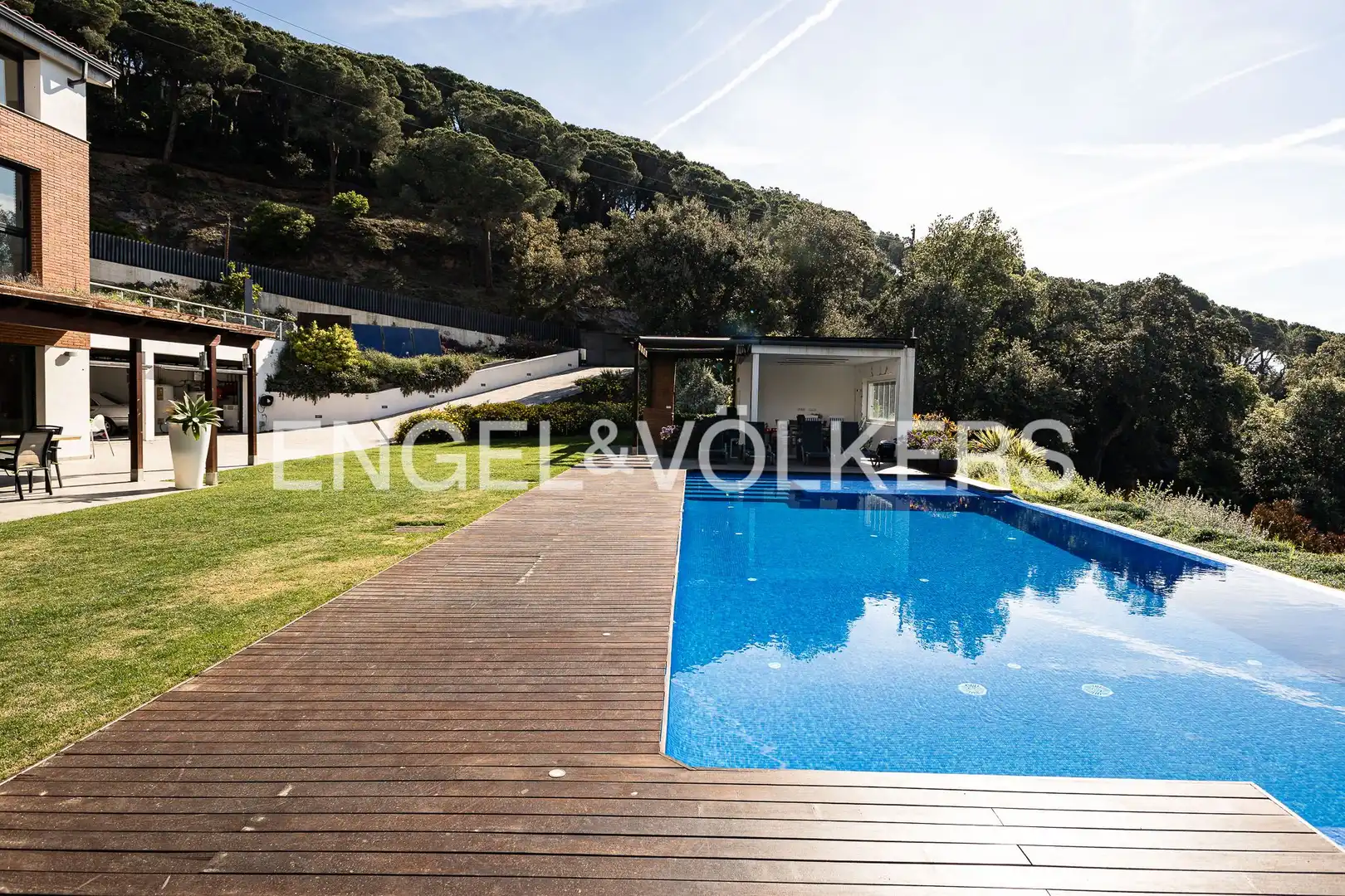 Swimming pool of Houses for rent in Sant Andreu de Llavaneres  with Air Conditioner, Heating and Private garden
