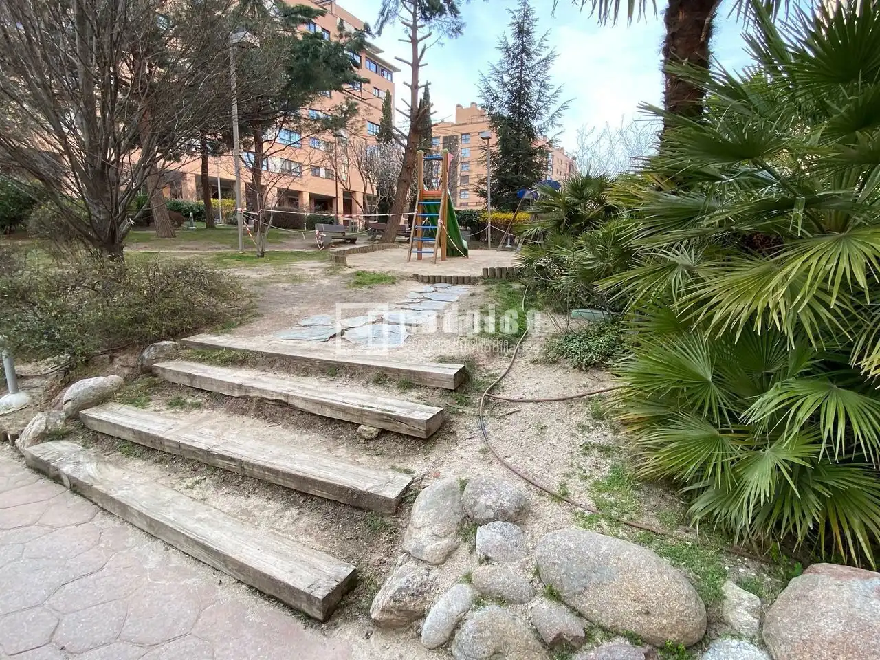 Jardín de Piso de alquiler en Madrid con Aire acondicionado, Calefacción y Jardín privado