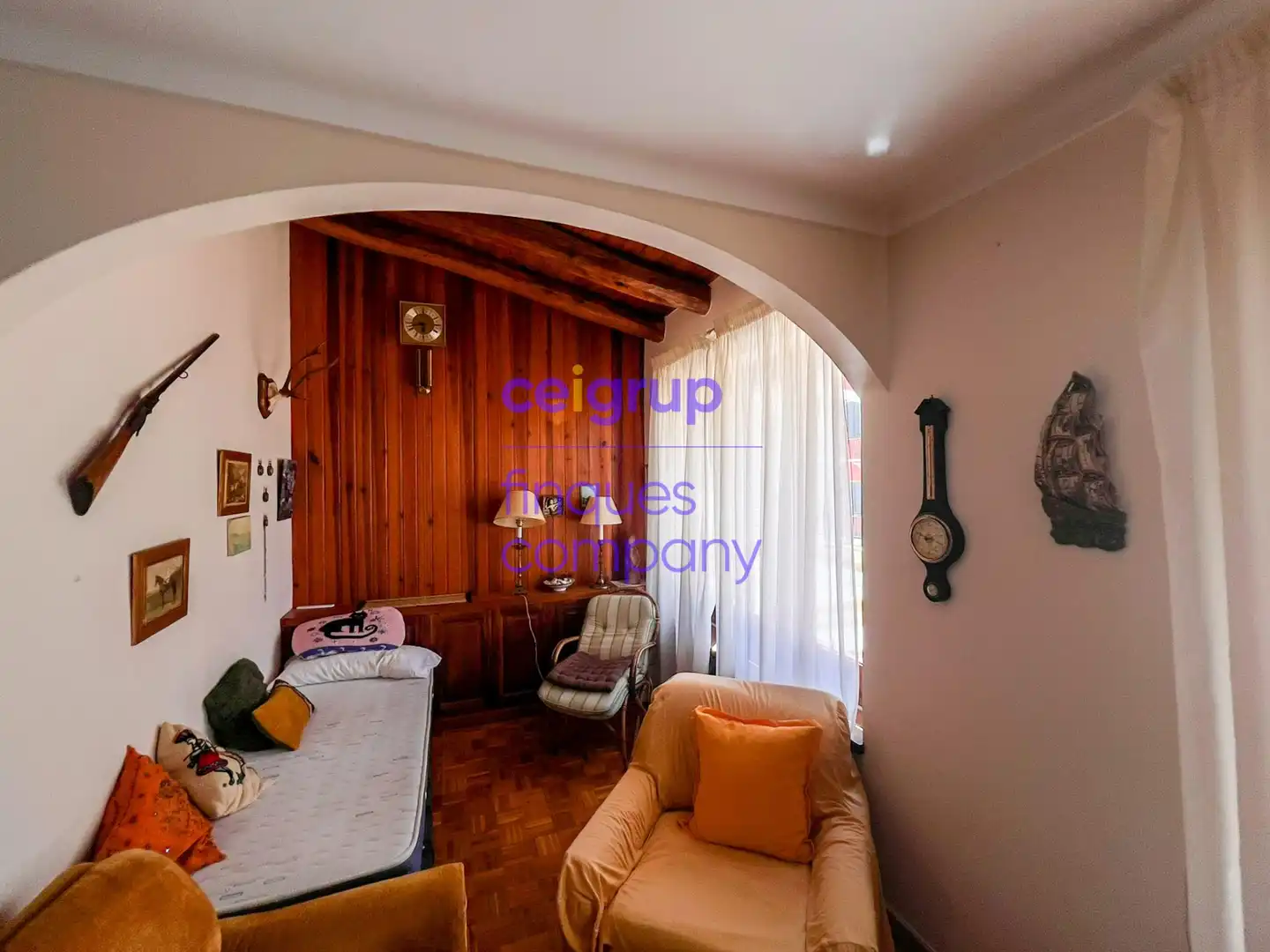 Living room of Attic for sale in Portbou  with Terrace, Storage room and Furnished
