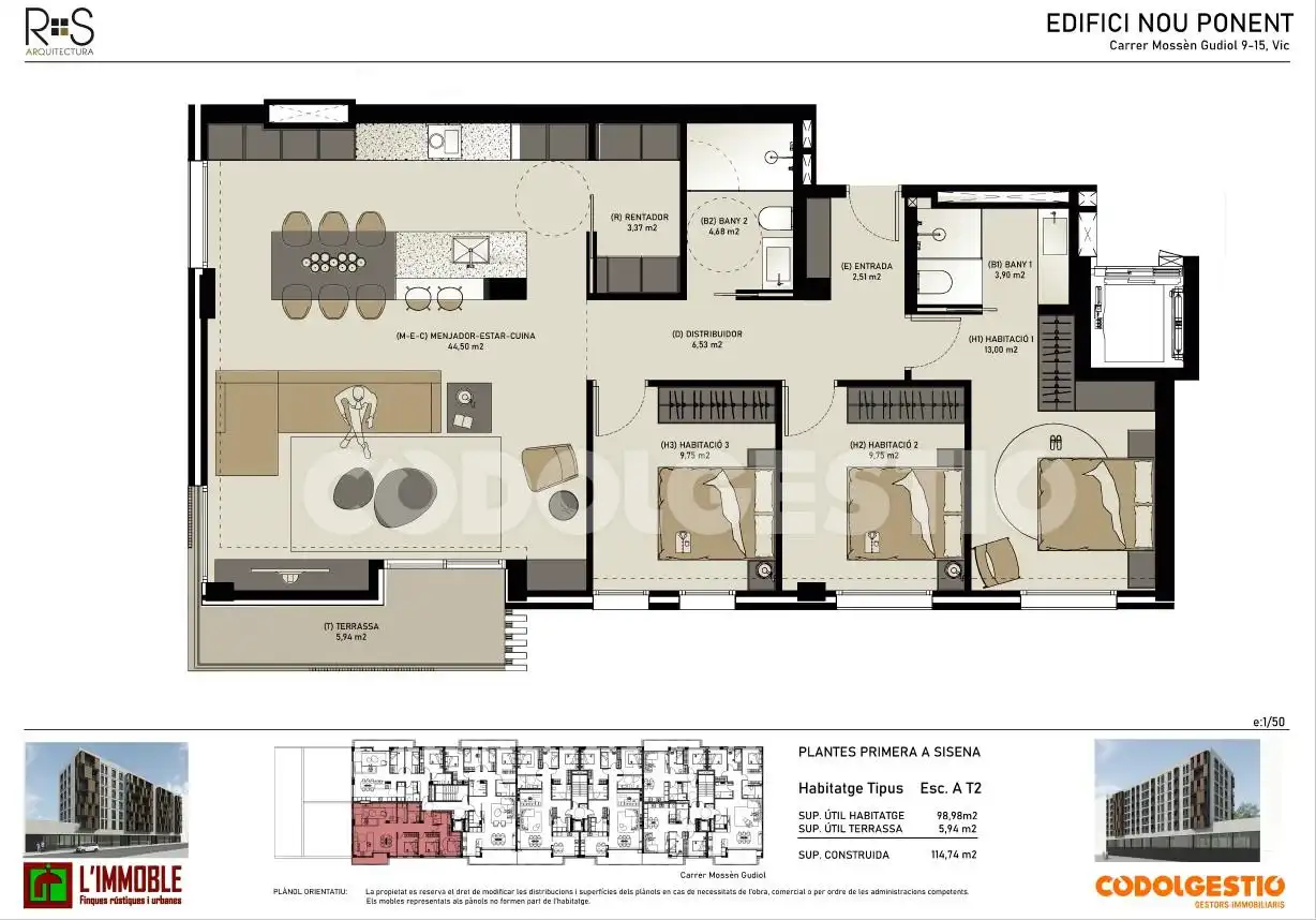 Piso en venta en Vic con Terraza
