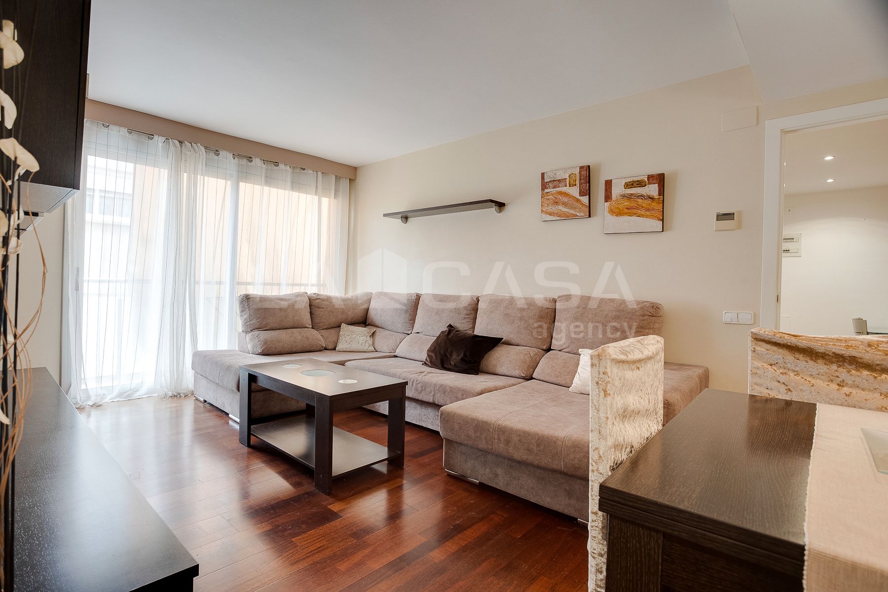 Living room of Flat for sale in L'Hospitalet de Llobregat  with Terrace and Balcony
