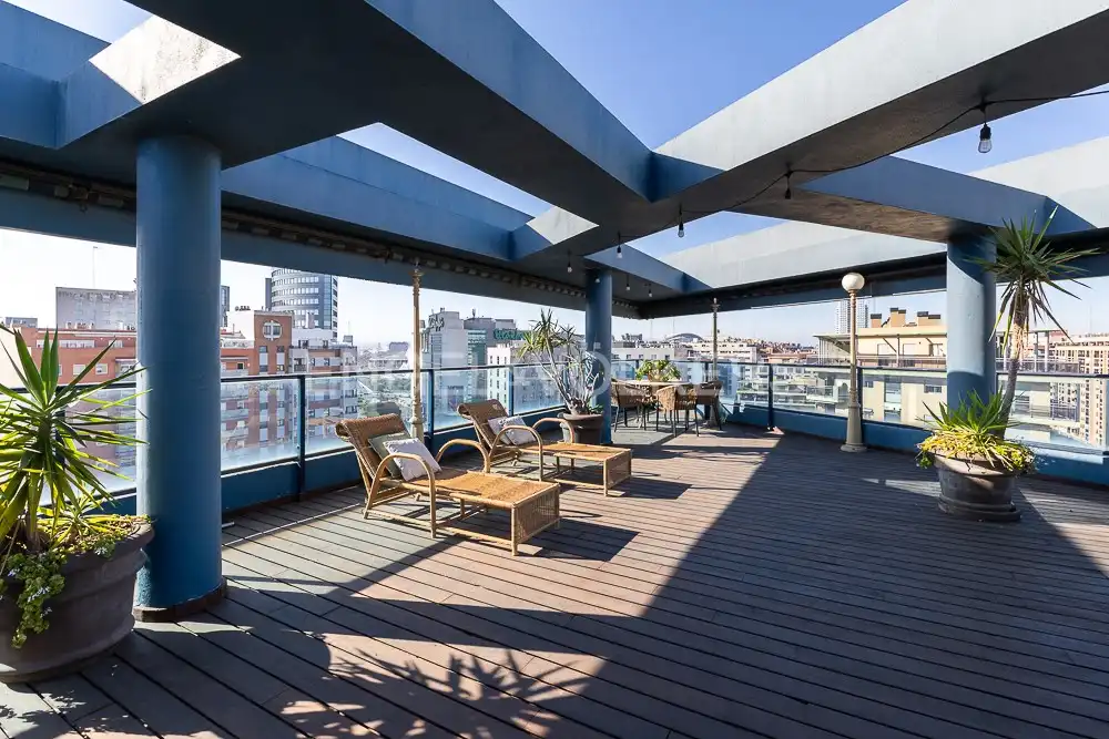 Terraza de Ático de alquiler en Valencia con Aire acondicionado, Calefacción y Terraza