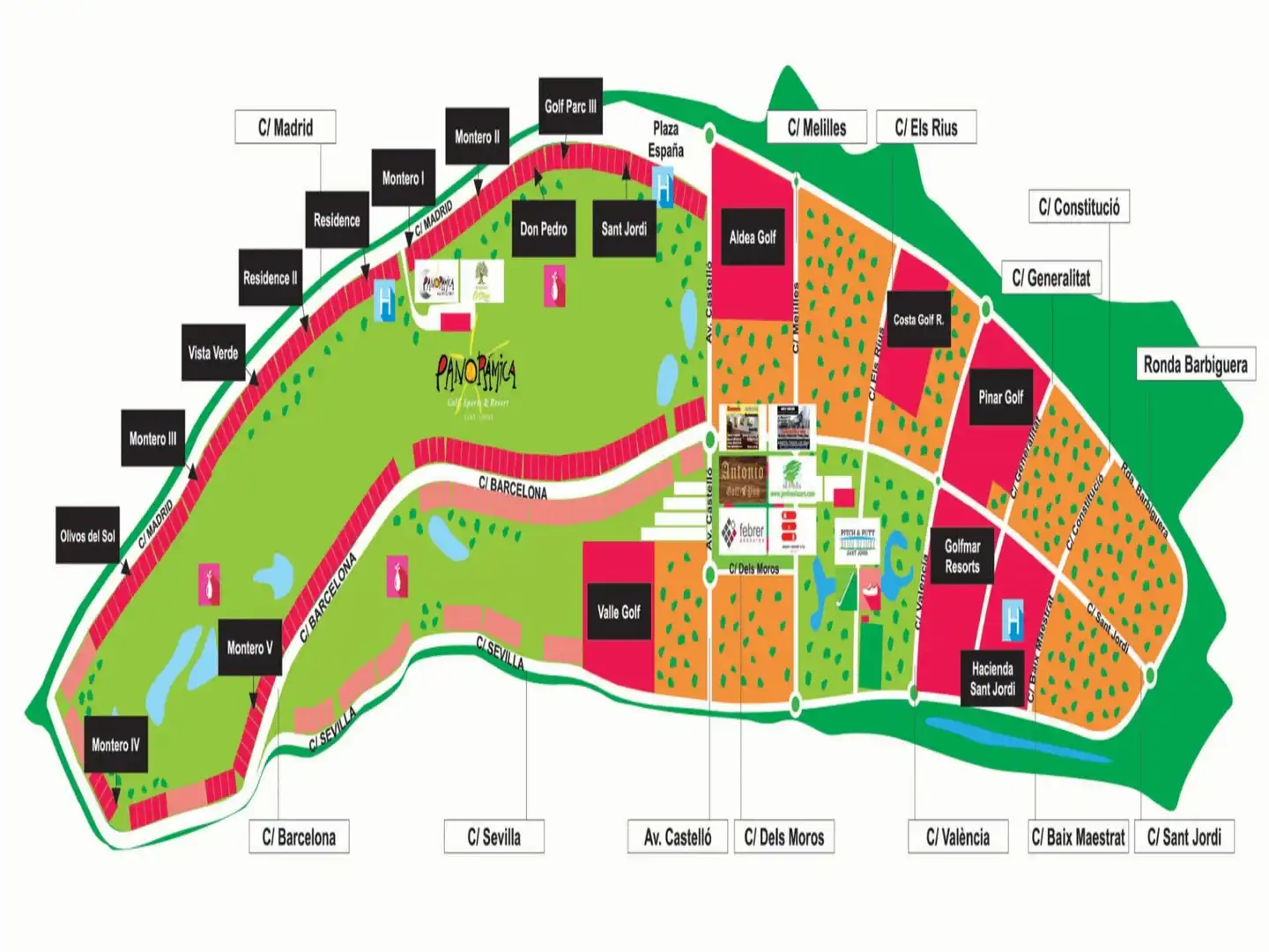 Vista exterior de Casa adosada en venda en San Jorge / Sant Jordi amb Aire condicionat, Calefacció i Jardí privat