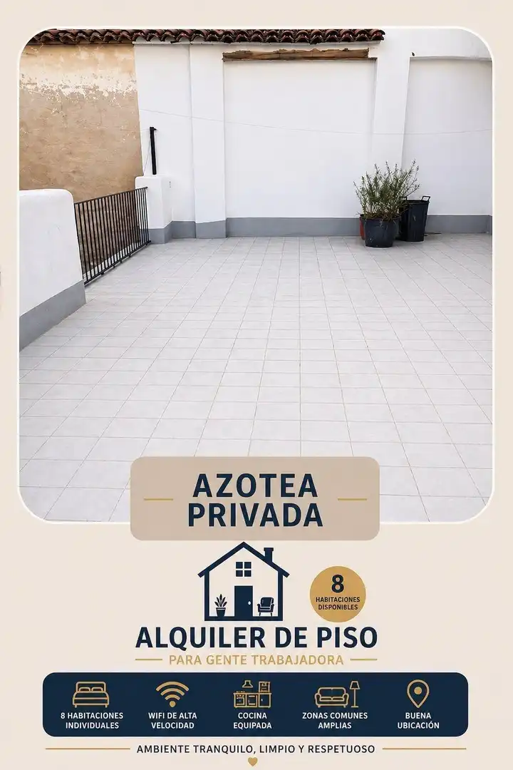Terraza de Piso para compartir en Ontinyent con Aire acondicionado y Balcón