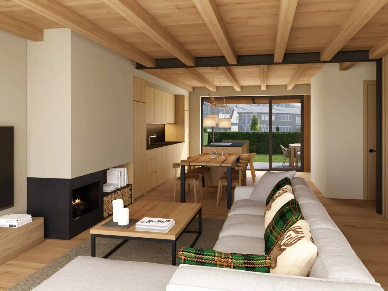 Wohnzimmer von Haus oder Chalet zum Verkauf in Puigcerdà mit Heizung, Privatgarten und Gemeinschaftspool
