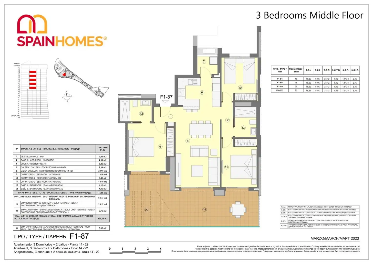 Apartament amb terrassa en venda a Via Parque, imagen 26