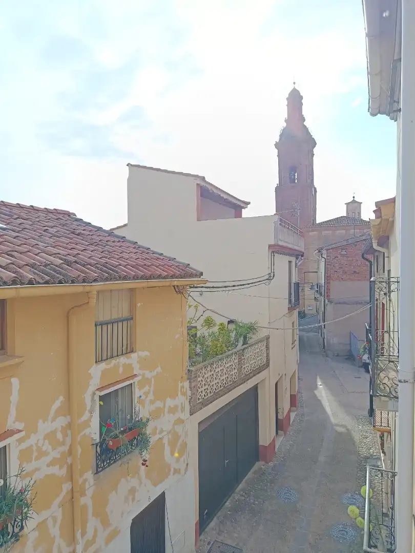 Vista exterior de Casa adosada en venta en Tudelilla con Terraza, Trastero y Amueblado