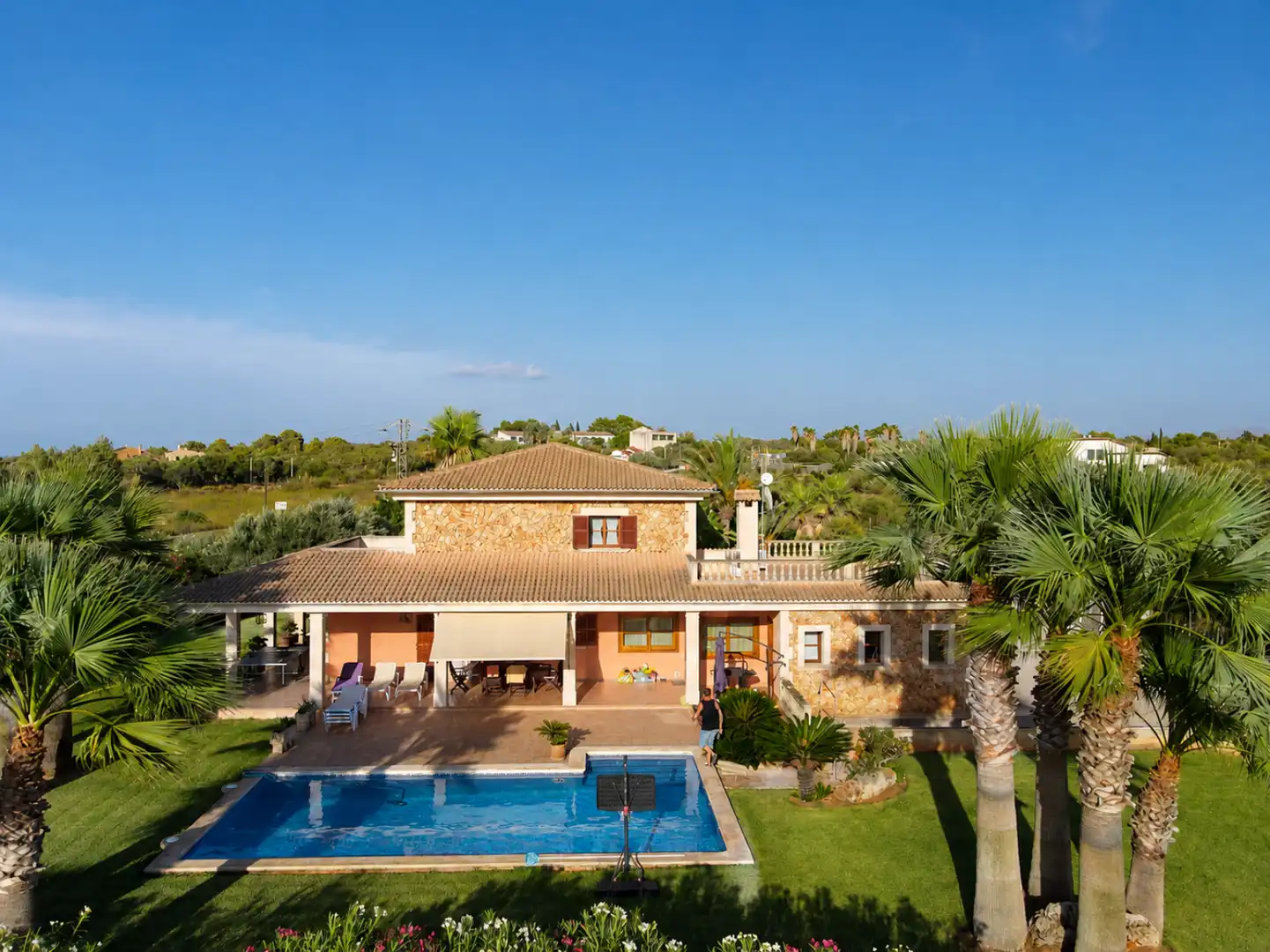 Vista exterior de Casa o xalet de lloguer en Santa Margalida amb Aire condicionat, Calefacció i Terrassa