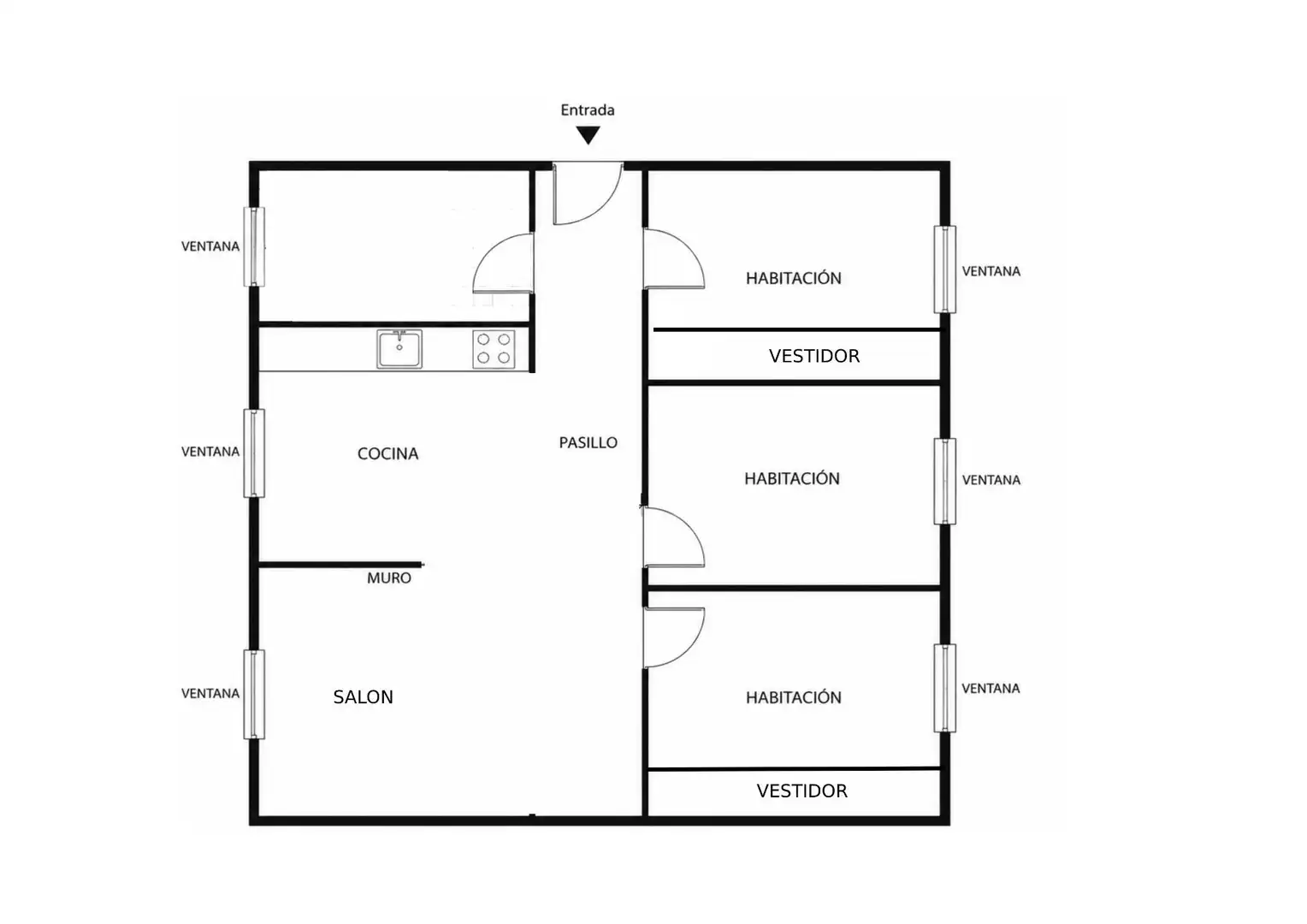 Piso en venta en Mieres (Asturias) con Calefacción