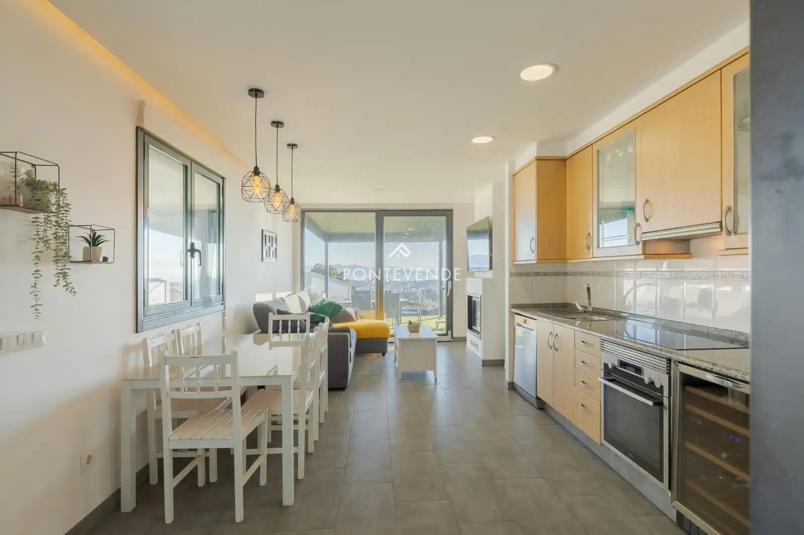 Kitchen of Houses for sale in Sanxenxo  with Heating and Furnished
