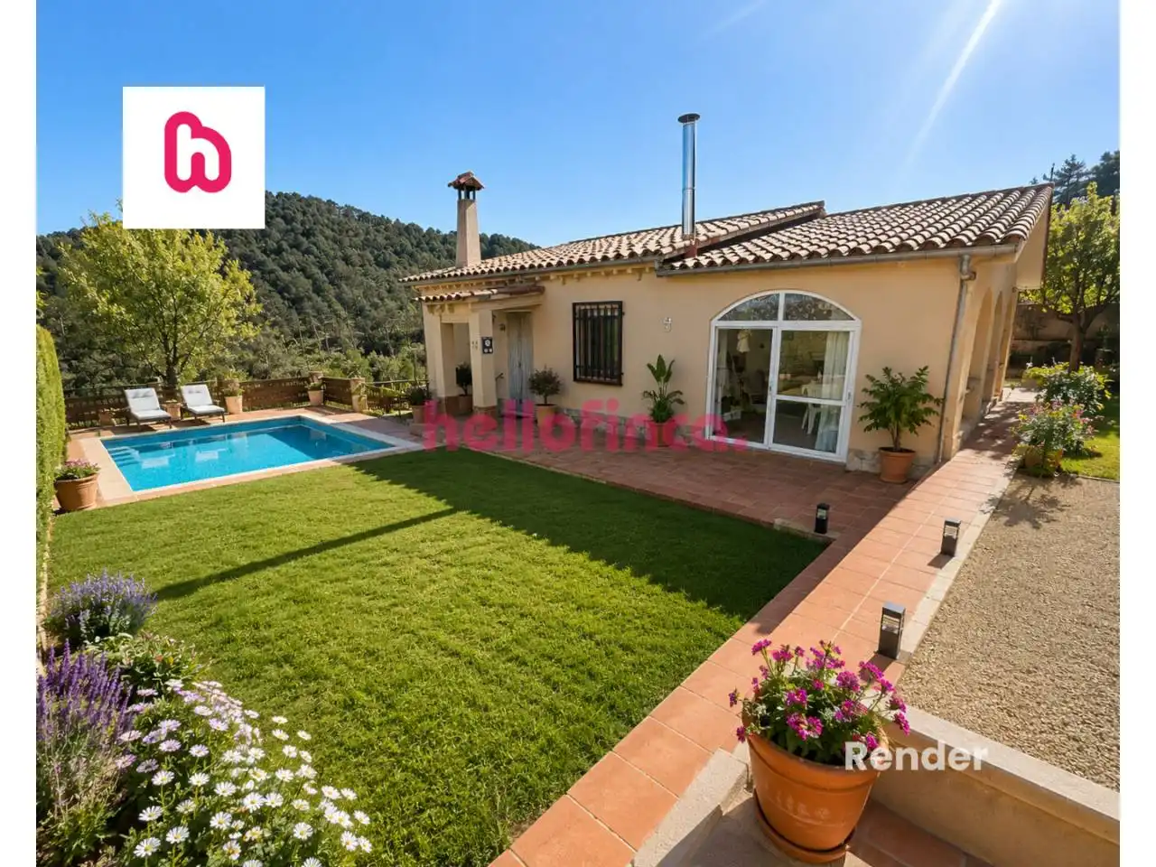 Garden of Houses for sale in Sant Agustí de Lluçanès  with Heating, Private garden and Terrace
