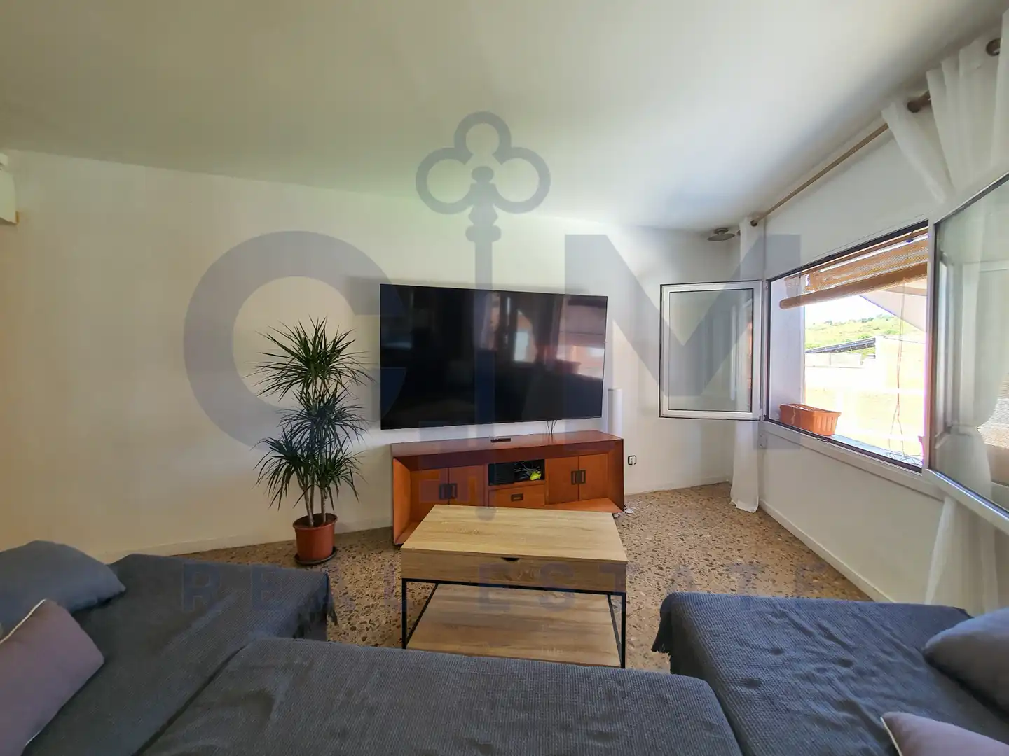 Sala de estar de Piso en venta en Terrassa con Aire acondicionado, Calefacción y Terraza