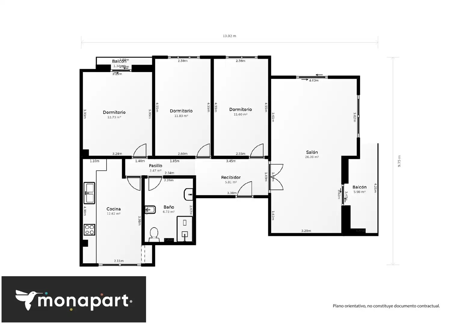 Piso en venta en Valencia con Aire acondicionado, Calefacción y Balcón