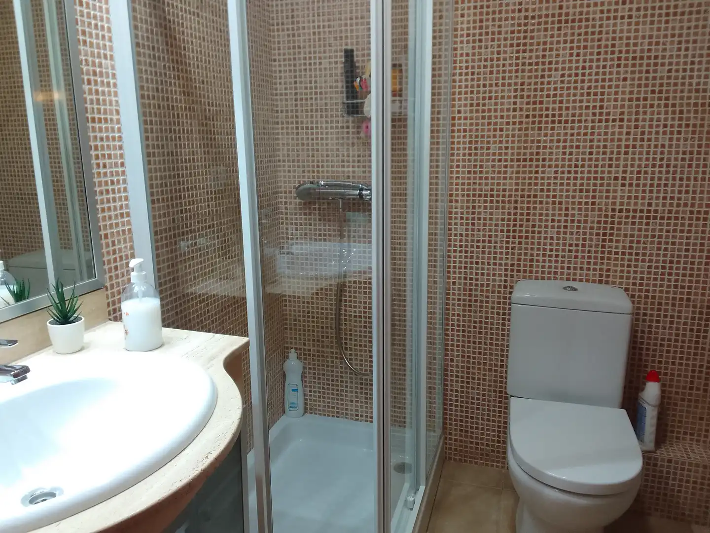 Bany de Pis de lloguer en Badalona amb Aire condicionat, Calefacció i Terrassa