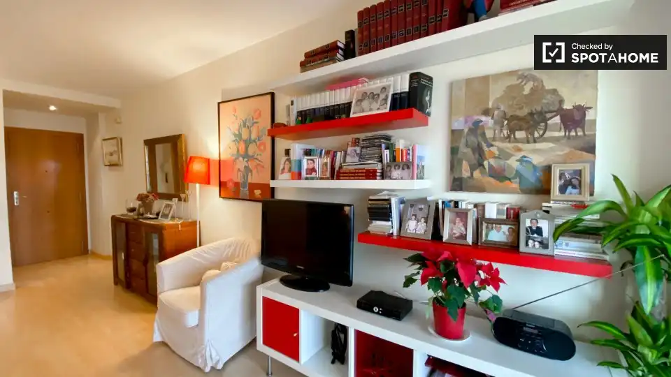 Living room of Flat for rent in Alboraya  with Air Conditioner, Heating and Furnished