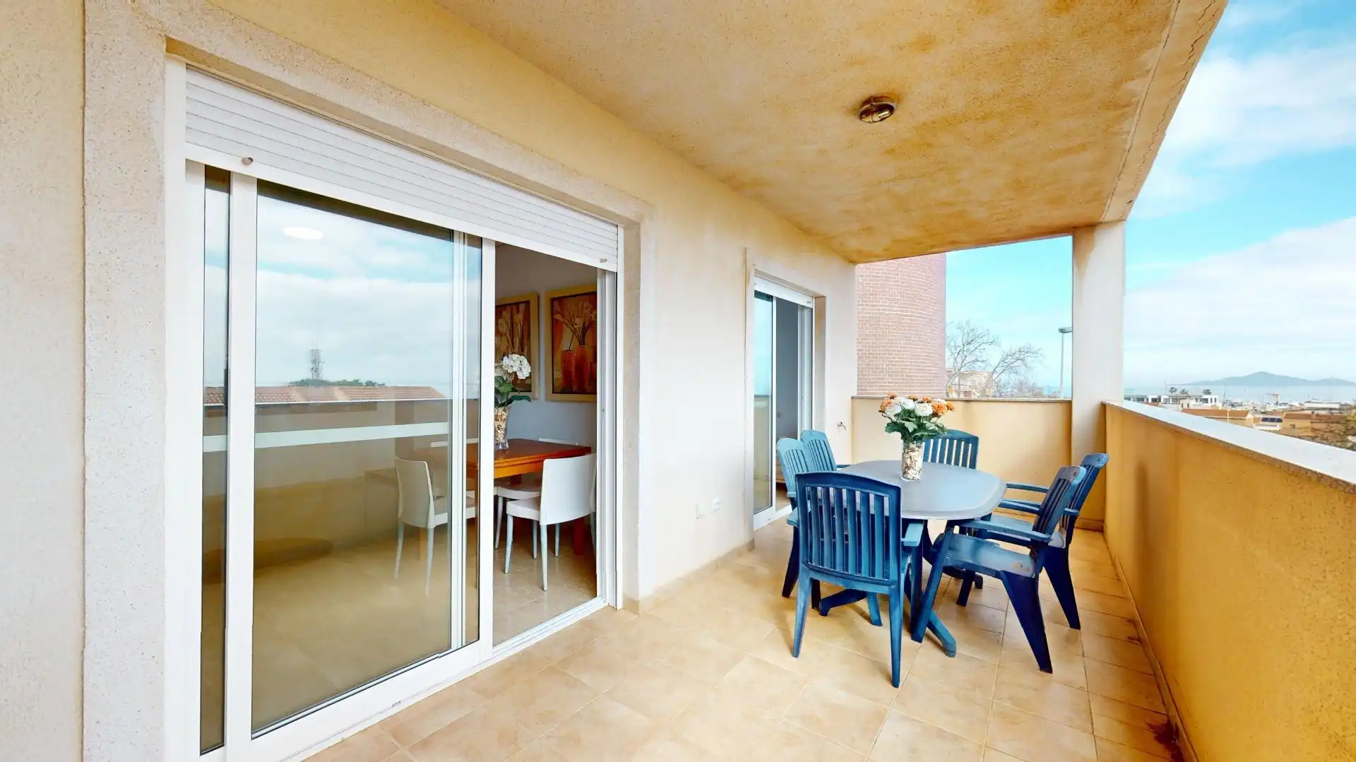 Terrace of Flat for sale in Cartagena  with Furnished, Balcony and Community pool