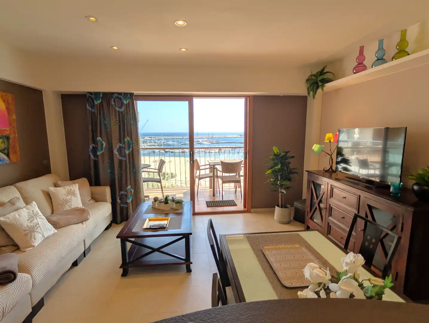 Sala de estar de Apartamento en venta en Palamós con Aire acondicionado, Calefacción y Terraza