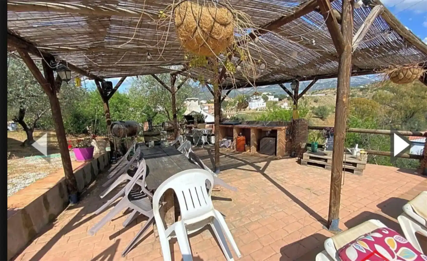 Terrassa de Finca rústica en venda en Riogordo amb Piscina