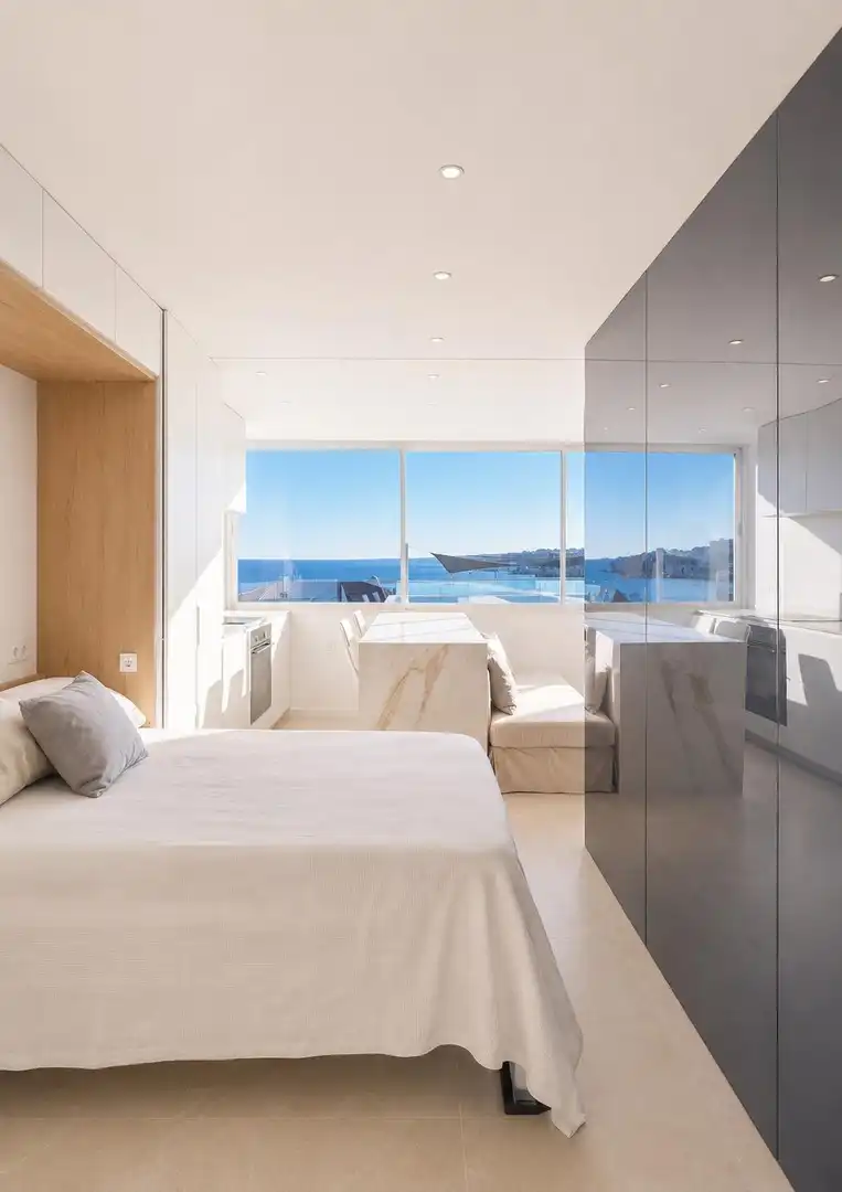Schlafzimmer von Loft zum Verkauf in  Palma de Mallorca mit Klimaanlage
