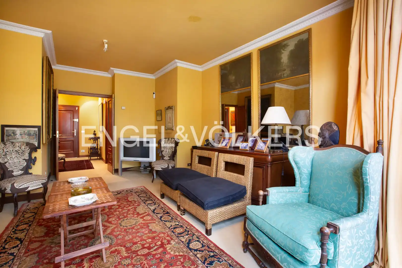 Sala de estar de Piso en venta en Getxo  con Calefacción, Jardín privado y Parquet