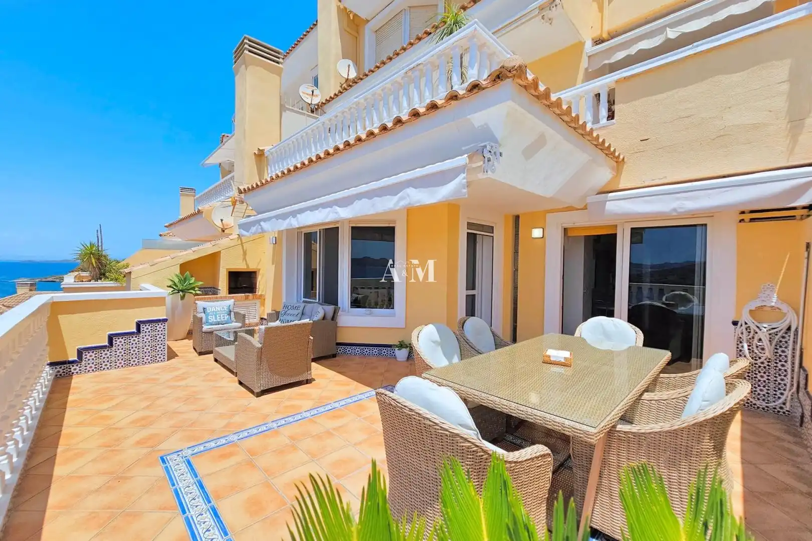 Terrace of Detached homes for rent in La Manga del Mar Menor  with Air Conditioner, Heating and Terrace
