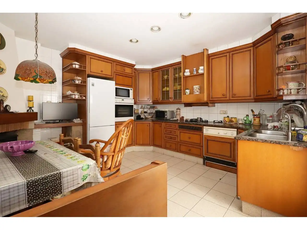 Cocina de Casa adosada en venta en Lloret de Mar con Calefacción, Terraza y Amueblado
