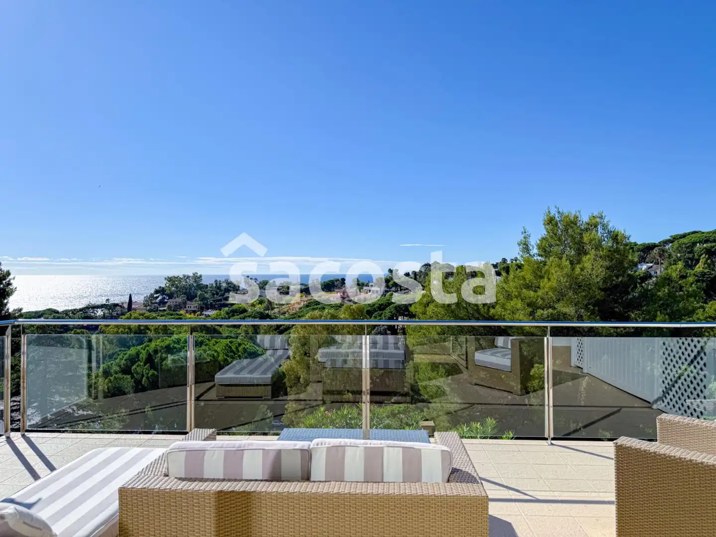 Terraza de Casa o chalet en venta en Blanes con Terraza, Piscina y Amueblado