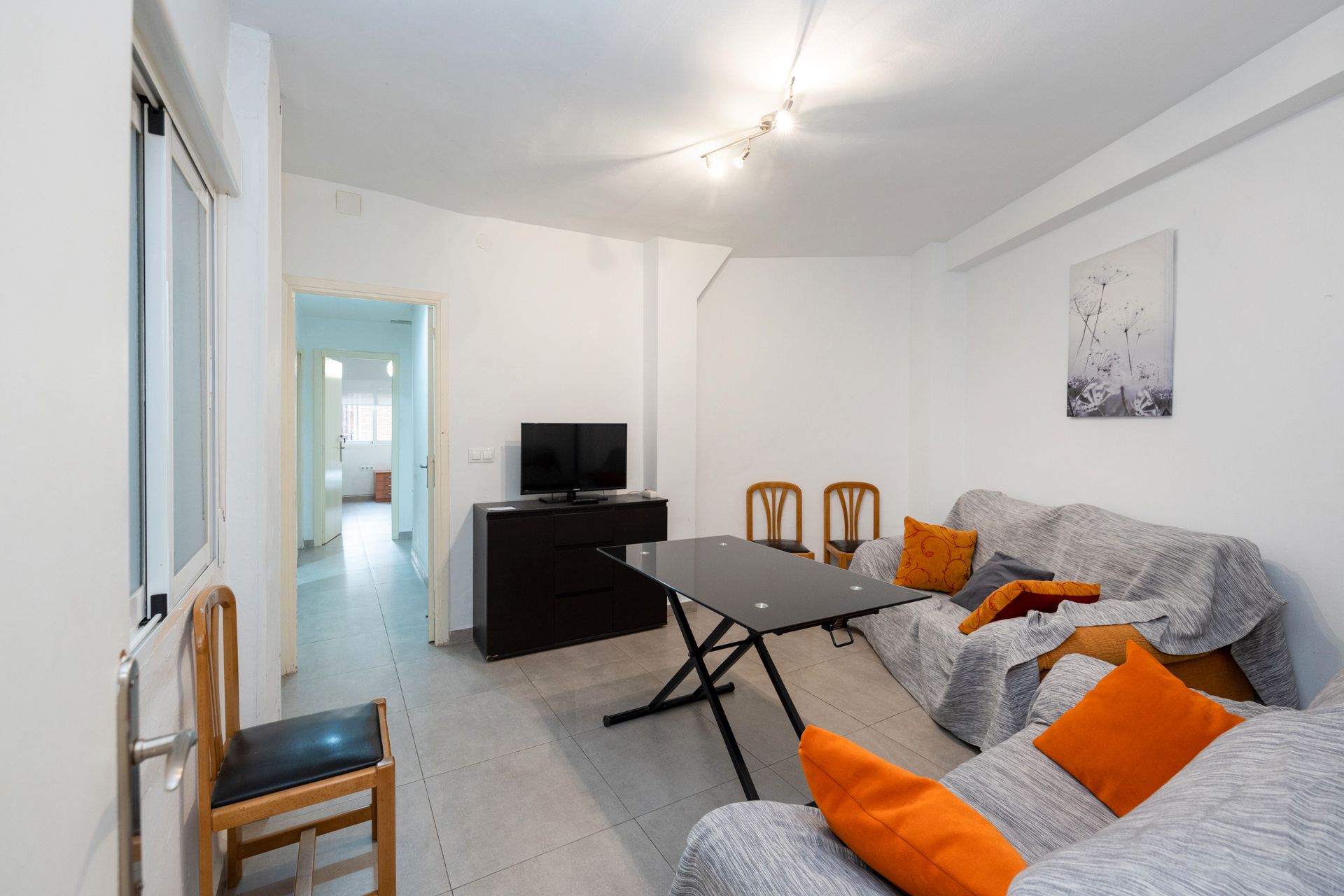 Living room of Flat to rent in  Granada Capital  with Furnished