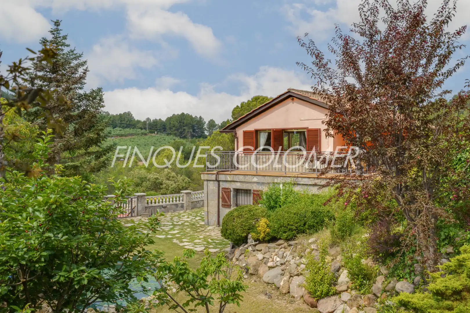 Exterior view of Houses for sale in Rubí  with Air Conditioner, Private garden and Parquet flooring