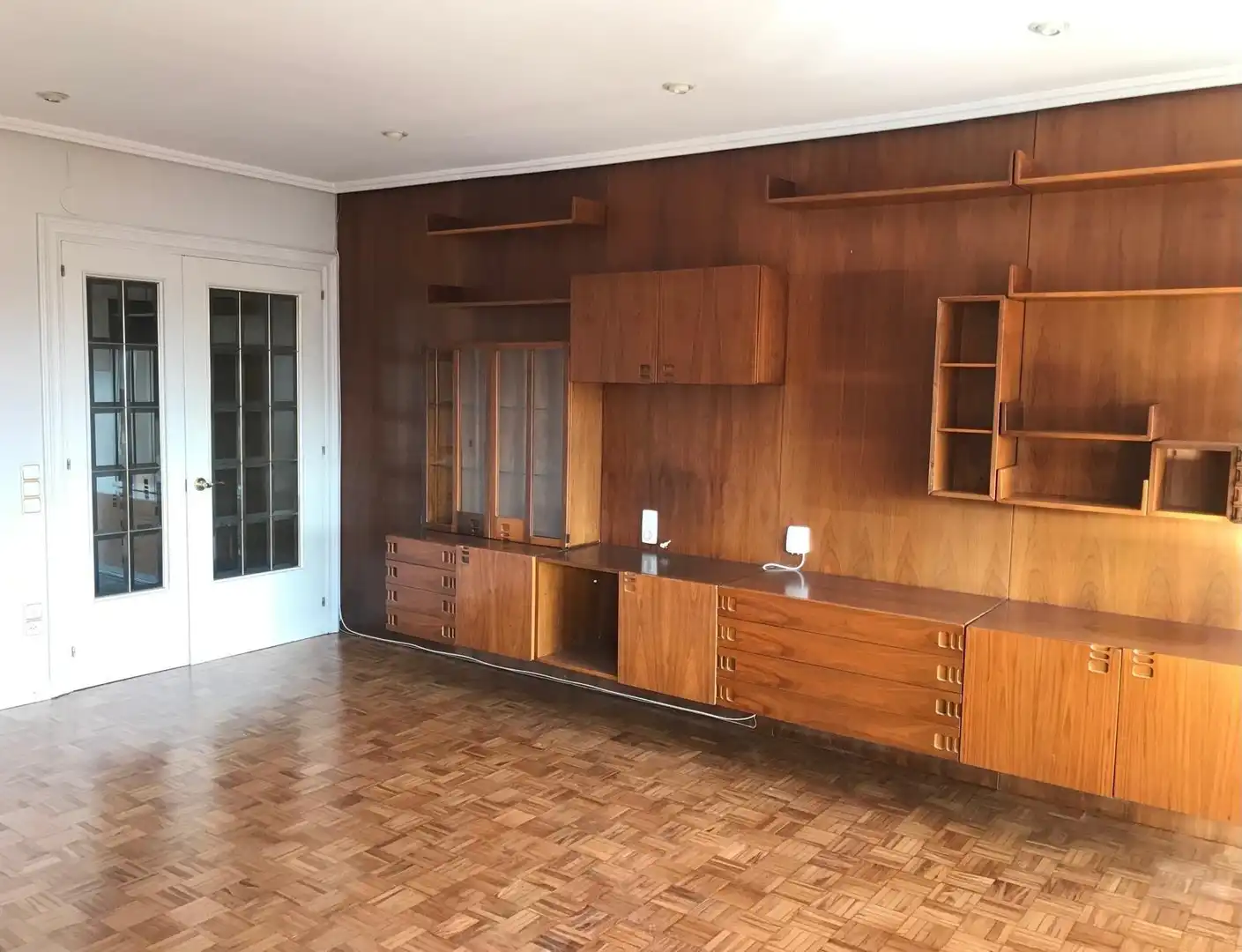 Sala de estar de Piso de alquiler en Zaragoza con Aire acondicionado, Parquet y Terraza